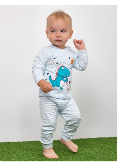 D&s Kids&babies Çocuk Pijama Takımı Pantolonlu 177286931 Mavi