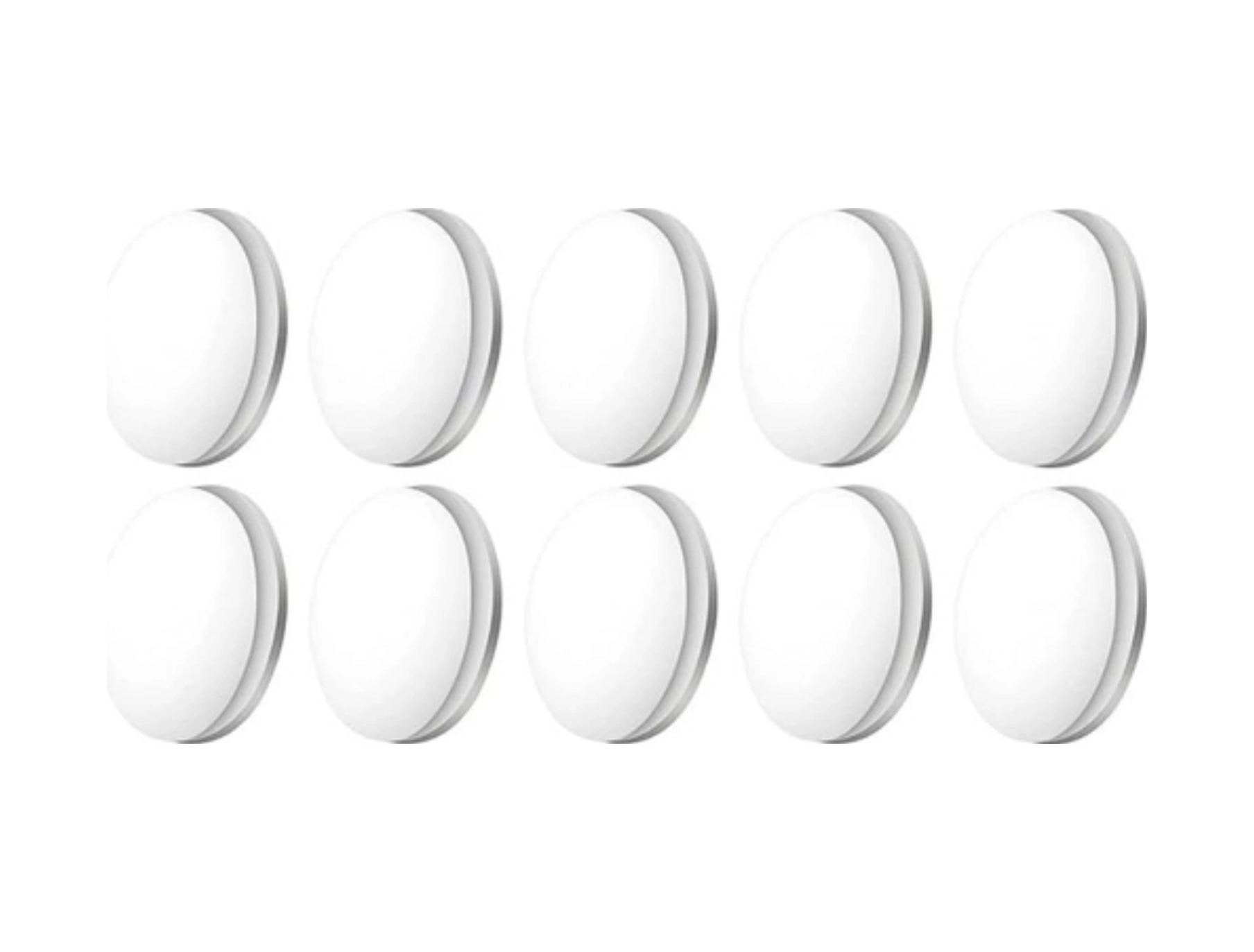 Yuntech01 10 Adet Beyaz Manyetik Perde Ağırlığı - Banyo Perdesi, Masa Örtüsü İçin Manyetik Kanca Ağırlık Bloğu Beyaz