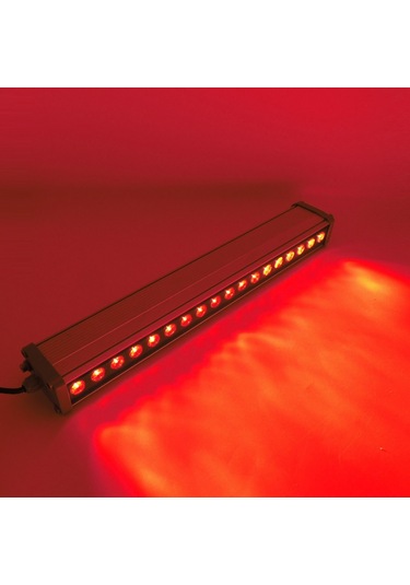 Led Aydınlatma Wall Washer Duvar Boyama 50 Cm 18w 6 Renk Kırmızı
