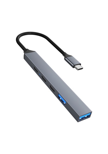 5in1 Type-c To Usb 3.0 Pd Çoklayıcı 100w Şarj Adaptörü - Fc902