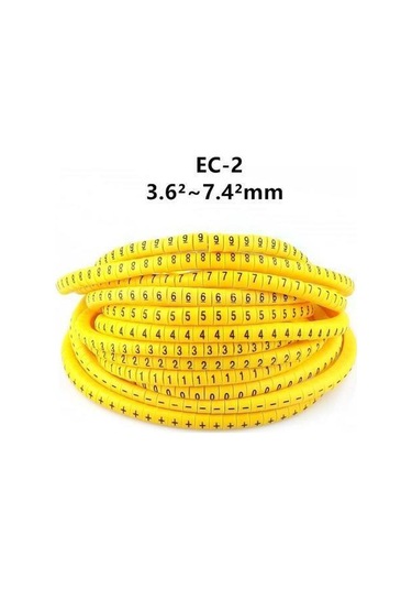 Ec-2 "0-9" Arası 10 Ayrı Numara Kablo Numaratörü - 250 Adet
