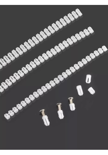 Bonjwa Store Mobilya Plastik Dübel Plastik D5, M4x10 Vida İçin 25 Adet 183909710 Beyaz