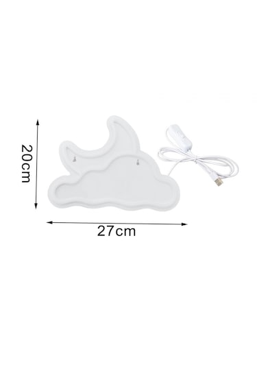 Homyl Işıkları Usb Cadılar Bayramı Ev Restoranı Için Neon Işığı Beyaz Çok Renkli