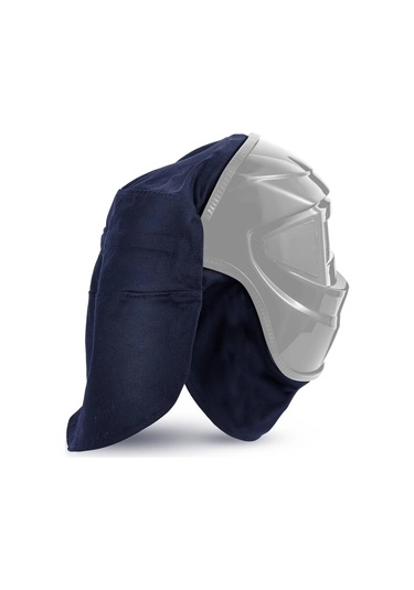 2-piece Kaynak Kask Kapak Ve Kask Önlük Seti, Kaynak Aksesuarları Ile Navy Blue