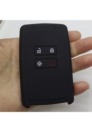 Renault Talisman Megane 4 Kadjar Captur Silikon Anahtar Kılıf Siyah