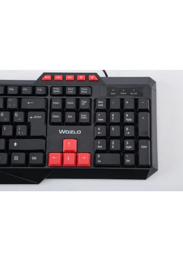 Wozlo WZ-502M Oyuncu Klavyesi Usb Kablolu Multimedya Q Klavye