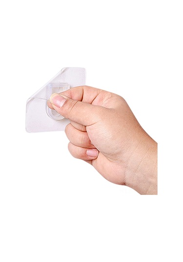 Kosona Duvar Montajlı, Çivi Olmadan Yapıştırıcı, Transparent Plasti K, 7x7cm, 1 Adet, Değiştirme Seti, Zarf Tutucu, Perde Teli Bağlayıcı