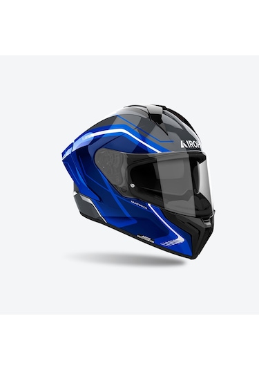 Airoh Matryx Wıde Mavi Parlak Motosiklet Kaskı Mavi