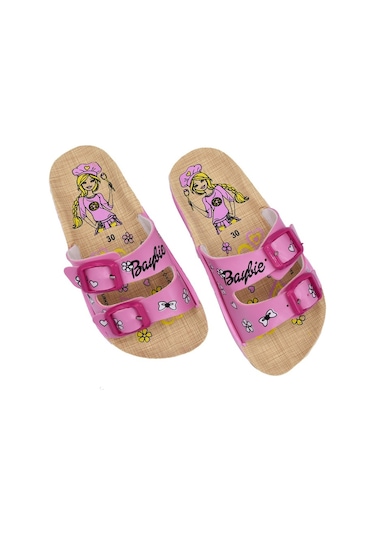 Barbie Kız Çocuk Yumuşak Taban Terlik