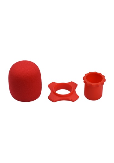 Maiyame Kablosuz Mikrofon Aksesuar Seti - Köpük Rüzgarlık, Silikon Halka Ve Tutucu