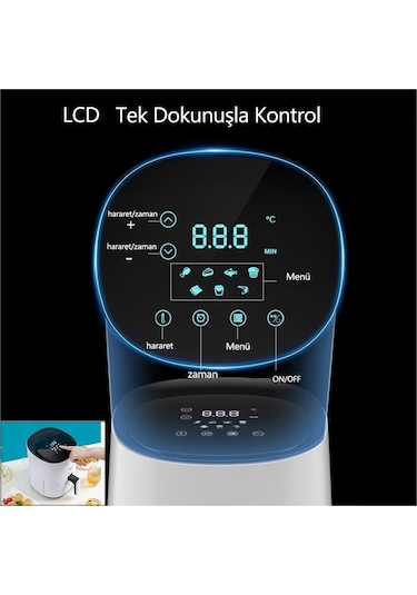 Silencare AF25D01 Smart Airfryer 3 L Yağsız Fritöz