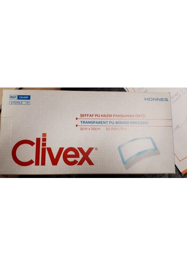 Şeffaf Pu Hazır Pansuman Örtü 9cmx20cm 25 Adet C6120p