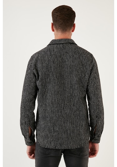Buratti Desenli Cepli Regular Fit Uzun Kollu Kışlık Erkek Gömlek Cf24W127187 Siyah Buratti Desenli Cepli Regular Fit Uzun Kollu Kışlık Erkek Gömlek Cf24W127187 Siyah