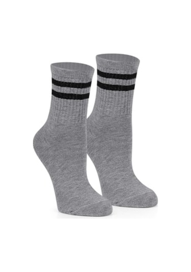 Ozzy Socks Çizgili Kadın Tenis Çorabı Çok Renkli 6'lı Çok Renkli