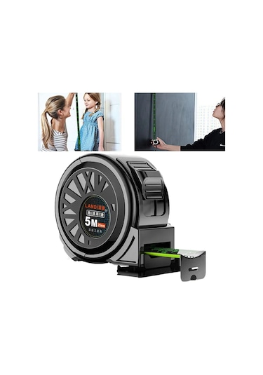 Floresan 5mx25mm-kalınlaştırılmış Paslanmaz Çelik Mezura Naylon Su Geçirmez Aşınmaya Dayanıklı Çelik Mezura Yüksek Hassasiyetli Ölçüm Çelik Bant