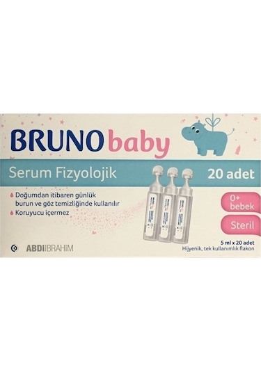 Bruno Baby Serum Fizyolojik Damla 5 ML X 20 Adet