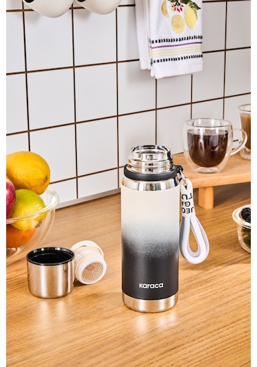 Karaca İnoxis Çelik Sızdırmaz Termos 550 Ml Siyah