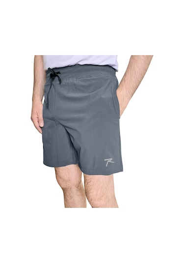 Raru Dokuma Şort Perdo Gri