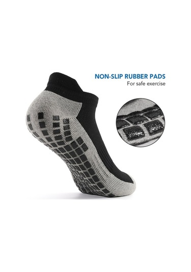 Willowhaven Çorap Kaymaz Futbol Çorapları Spor Atletik Düşük Kesim Nefes Alır Antivibrasyon Ayakkabı İç Çorabı Siyah