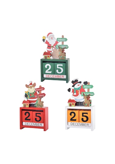 Masa Takvimi Masa Üstü Sayı Tarih Ahşap Bloklar Takvim B