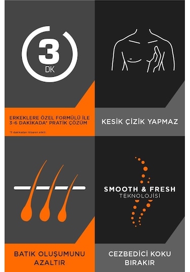 Veet Men Erkekler için Duşta Tüy Dökücü Krem 150 ML