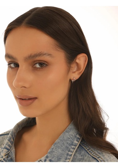 Serebranyj Dom Gümüş Küpeler "yıldızlar" 189372635 Altın