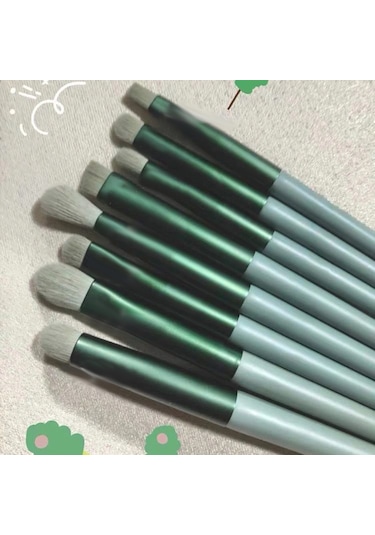 Moveevo 13 Adet Makyaj Fırçası Seti Saklama Çantası Ile Fondöten Gevşek Pudra Allık Kapatıcı Göz Farı Kaş Kozmetik Fırçaları