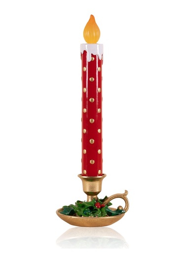 The Mia Dekoratif Led Işıklı Yılbaşı Mumu 18x18x51 Cm 1 Adet