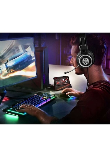 C4U Dragon RGB Stereo Oyuncu Kulaklığı