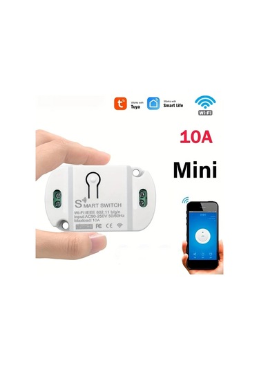 10 A Wifi Akıllı Anahtar, 10a / 16a Kablosuz Uzaktan Kumanda İle Dweet Akıllı Yaşam Uygulaması Ve Alexa Google Ev