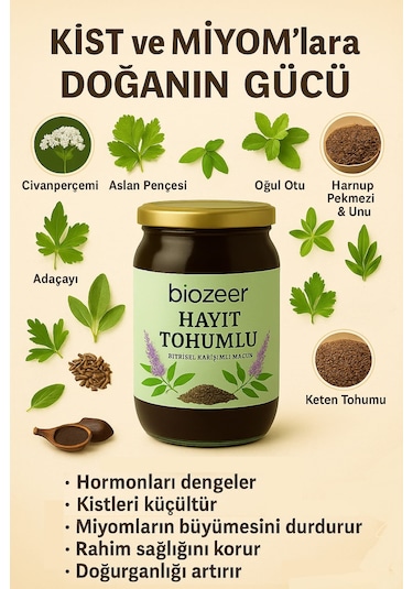 Hayıt Tohumlu Bitkisel Karışımlı Macun 800 Gr.