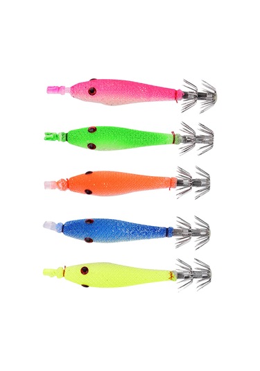Moveevo Lüminöz Silikon Yemli Okyanus Balıkçığı İğnesi - 9cm 8g İkili Çengel Tasarımı - Gerçekçi Yem Squids İçin