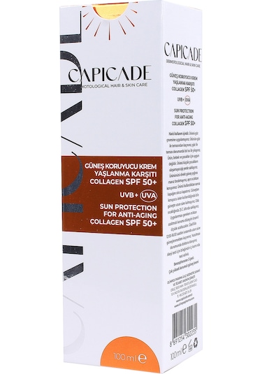 Capıcade SPF 50+  Collagen Güneş Koruyucu Krem 100 ML
