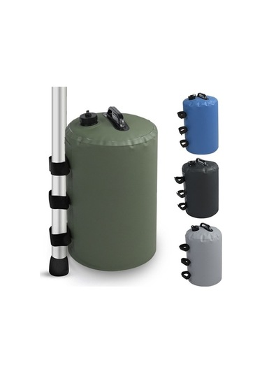 Novahub Su Ve Kum Çok Fonksiyonlu Çadır, Rüzgar Geçirmez, 18x28cm Siyah/gri, Sabit Su Torbası Gri