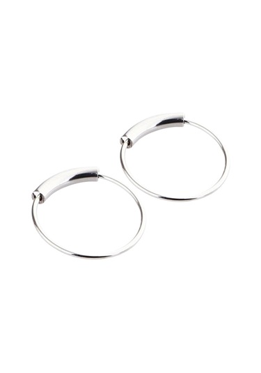 Suntek 2 Adet Burun Halkası Hoop Tragus Helix Kulak Piercing 10-mm-gümüş Mavi - Gümüş