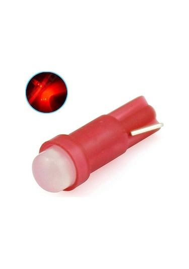 Kırmızı 10 Adet T5 Led Işıkları W1.2w W3w Led Araç İç Işık Otomatik Yan Kama Pano Göstergesi Enstrüman Lamba Ampulü 4014 Led Süper Parlak