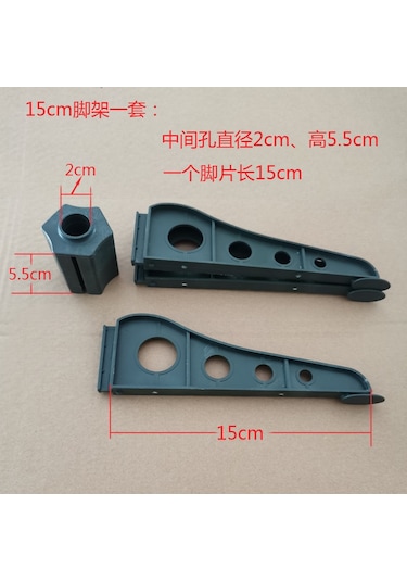 15m Noel Ağacı Taban Braketi Plastik Ayaklı Tripod 12 Üçgen Beyaz Tabanlı Demir Çerçeve 18m Yeşil 15cm Set