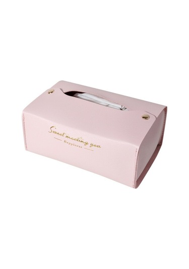 Pembe-moda Ve Basit Ins Çekmece Kutusu Ev Oturma Odası Peçete Kağıt Havlu Kutusu Yüksek Dereceli Işık Lüks Araba Doku Tutucu