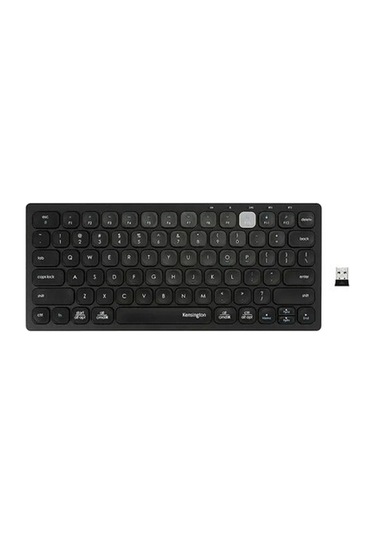 Kensington Çok Cihazlı Çift Kablosuz Kompakt Klavye K75502us Black Compact Wireless