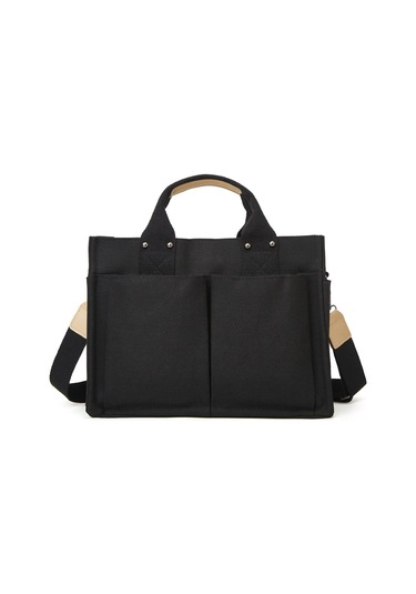 Moveevo Büyük Kapasiteli Çok Cepli Kadın Kanvas Çantası - Dayanıklı Ve Pratik Günlük Kullanım İçin Yeşil