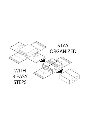 Cbtx Yatağın Altında Saklama Kutusu Oxford Kumaş Katlanabilir Elbise Battaniye Çanta - Gri