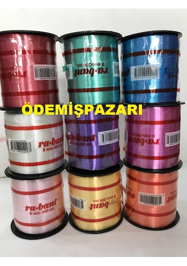Rabant Rafya 200 Mt Uzunluk 8 Mm Eni Açik Pembe