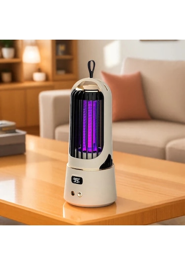 Xuweiwei 2025 Yeni Gri Usb C Taşınabilir Sivrisinek Kovucu Lamba İç Dış Mekan Böcek Kontrol Şarj Edilebilir Lityum Pil Mavi Mor Işık Led