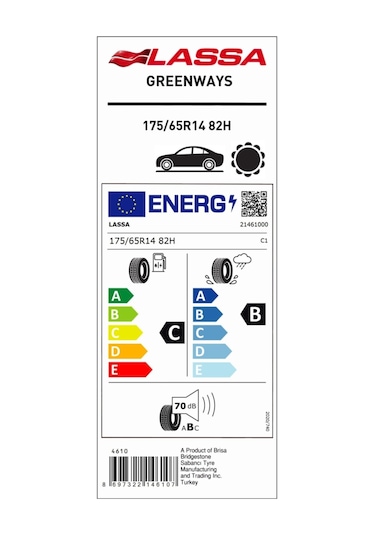 Lassa 175/65R14 82H Greenways Yaz Lastiği