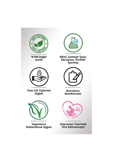 Resteril Antibakteriyel Doğal Alkolsüz Dezenfektan Günlük Hijyen Spreyi 100 ML