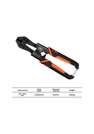 Geeksen 8 İnç Mini Tel Kesici - Çelik Tel, Çelik Çivi, İp Ve Kurdeleleri Kolayca Kesin - Dayanıklı Çelik Yapı - Profesyonel Ve Ev Kullanıma Uygun