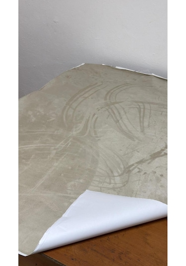 Kendinden Yapışkanlı Alkantara Süet Suni Deri 100 X 150 -koyu Bej Koyu Bej