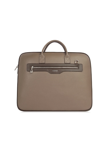 Cengiz Pakel Unisex Hakiki Deri Evrak&laptop Çantası 1712 - Vizon/kahve 1712-vizon-kahve
