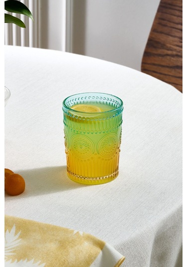 Karaca  Sunflower Meşrubat Bardağı 332 Ml Mavi Sarı