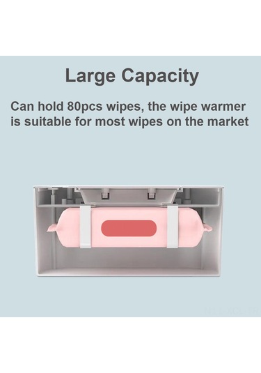 Konesam Usb Güçlü Bebek Islak Mendil Isıtıcısı, Dijital Ekranlı, 45 Sabit Sıcaklık, Yeşil Renk, Taşınabilir